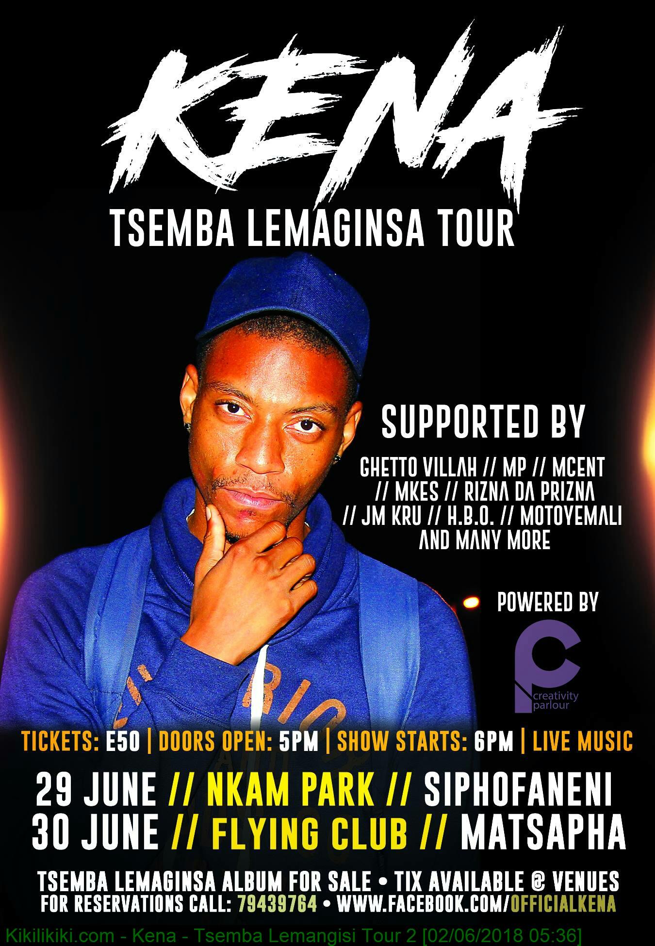 Kena - Tsemba Lemangisi Tour 2 Pic